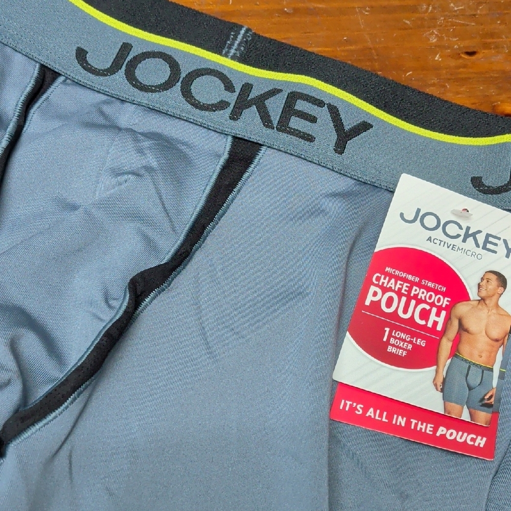 Chafe Proof Pouch Microfiber Long Leg Boxer Brief - Size L ( 36"-38" ) - Picture 2 of 4